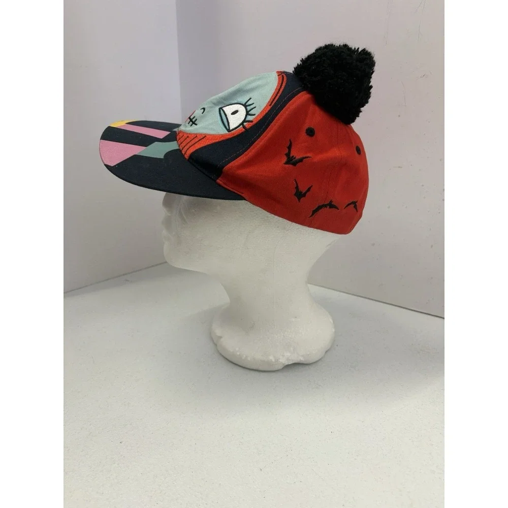 Disney Parks Nightmare Before Christmas Sally Patchwork Pom Pom‎ Cap Youth Size